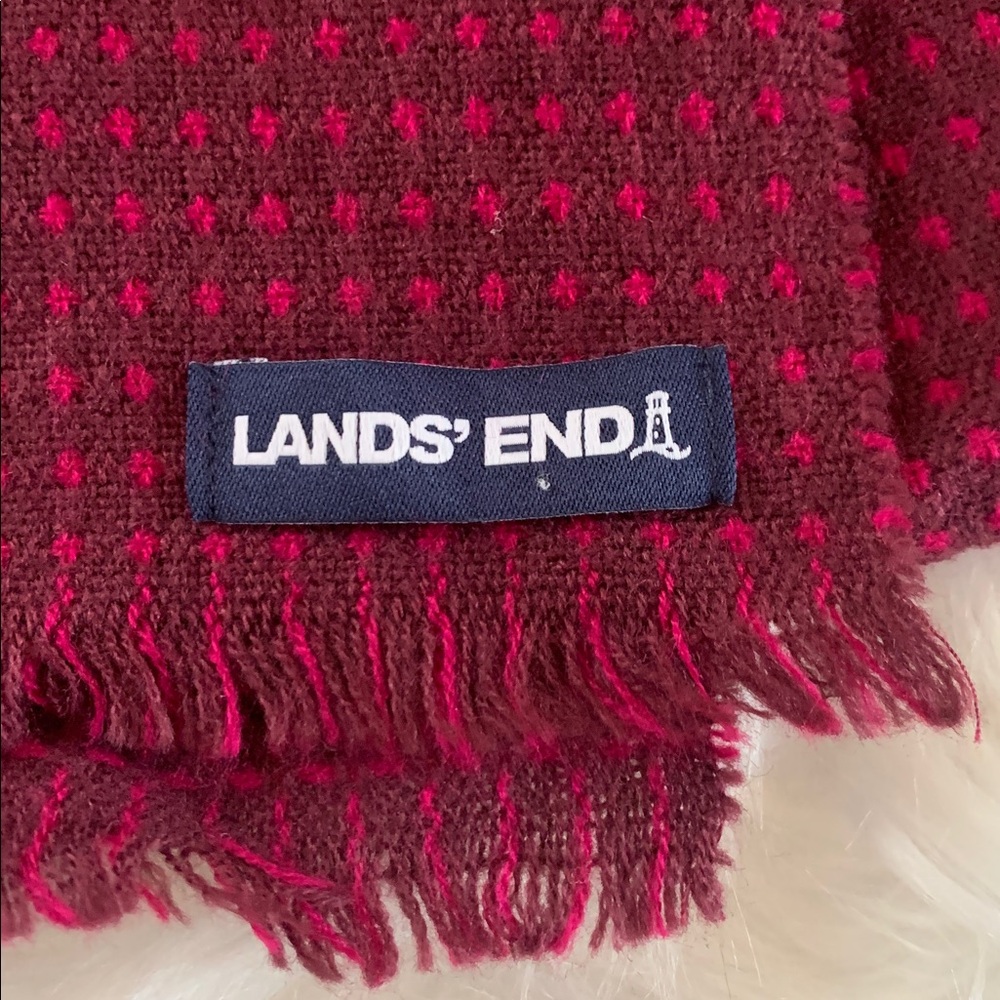 Vintage Lands' End Woven Knit Scarf🧣